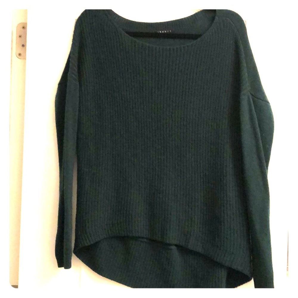 Theory Emerald Long Sleeve Wool Sweater